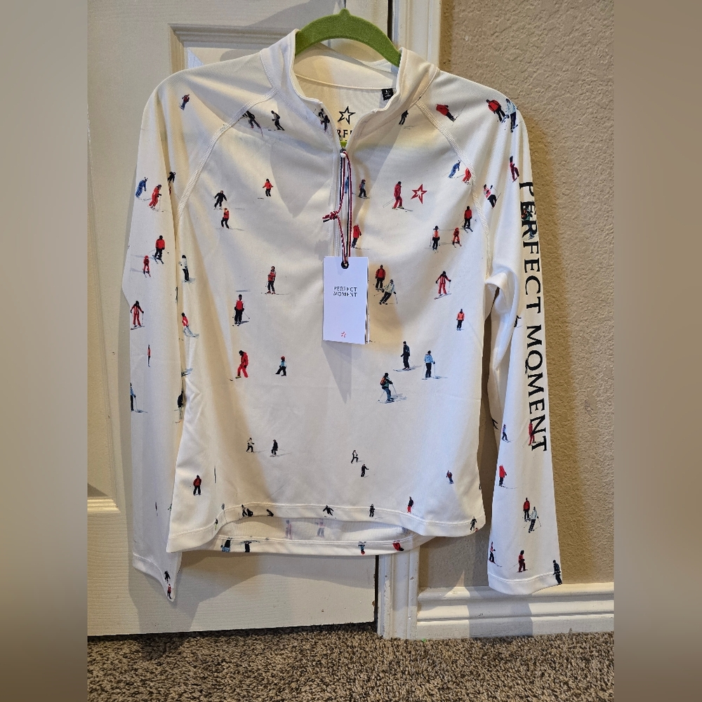 NWT Perfect Moment X Dede Johnston 1/4 Slip Base Layer Top Size L - Picture 4 of 13